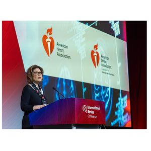 Nancy Brown addresses attendees at ISC26 wide shot