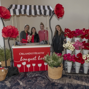 Orlando Go Red for Women luncheon flower stand