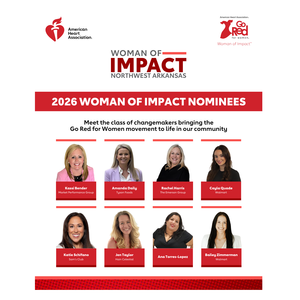 Eight Northwest Arkansas leaders join national effort to fight women’s No. 1 killer