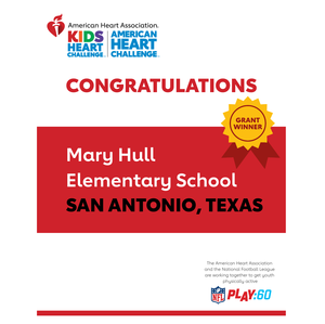 San Antonio NFL Grant Winner Mary Hull Elementary