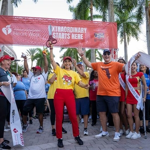 Broward Heart Walk ribbon cutting