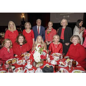 Mission supporters gather around table at Tarrant County 2026 Go Red for Women Luncheon