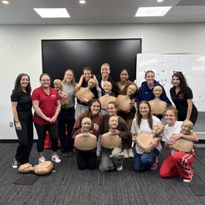 NWSL’S North Carolina Courage participate in Hands-Only CPR and AED demonstration