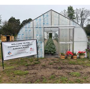 Hoop House at Aaron's Place garden