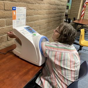 Blood pressure measurement at the library