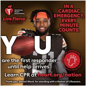 Browns’ Denzel Ward leads Cleveland campaign urging residents to act as first responder