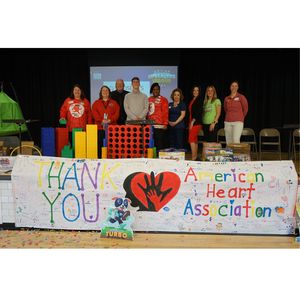 Two local elementary schools celebrate heart-healthy challenge with new recess equipment