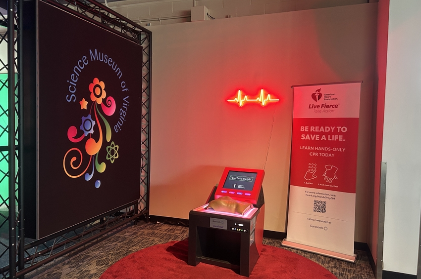 Virginia’s First CPR Training Kiosk arrives at the Science Museum of Virginia