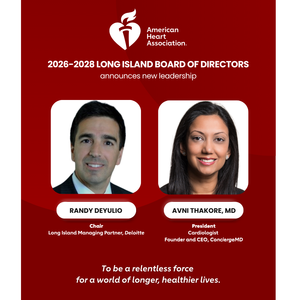 Business leader, cardiologist to lead Long Island cardiovascular nonprofit board
