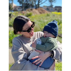 Sara Kutzle with friend's son 