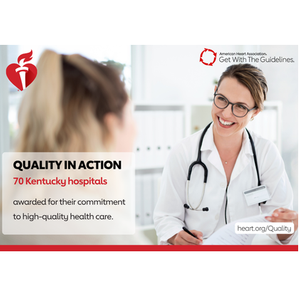 70 hospitals in Kentucky recognized for advancing quality care for heart disease, stroke