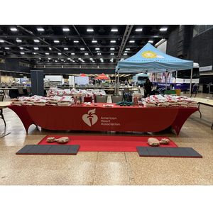 Operation Safe Return - American Heart Association Hands-Only CPR table