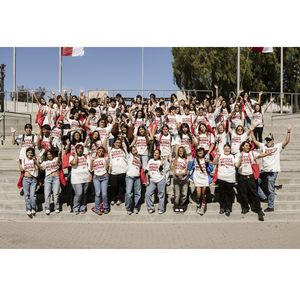 Students gathered for San Diego STEM Goes Red