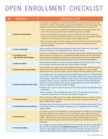Open Enrollment Season: eHealthInsurance Releases Consumer Checklist Open Enrollment Season: eHealthInsurance Releases Consumer Checklist