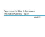 eHealth Supplemental Health Insurance Products Inventory Report