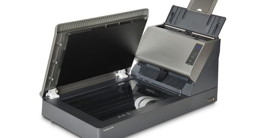 Xerox DocuMate 5540 Scanner (angle view) Xerox DocuMate 5540 Scanner (angle view)