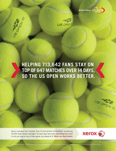 Xerox US Open 2015 Print Ad