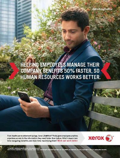 Xerox Work Can Work Better Print Ad for Human Resources