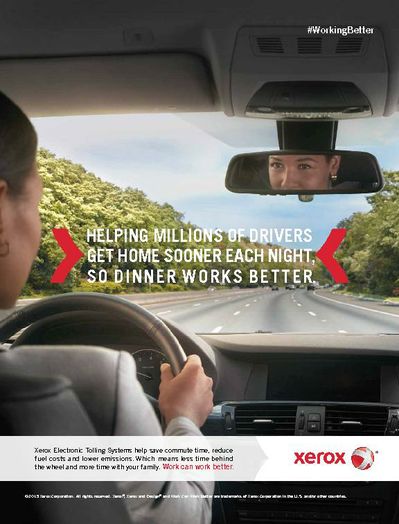 Xerox Work Can Work Better Print Ad for Transportation Services