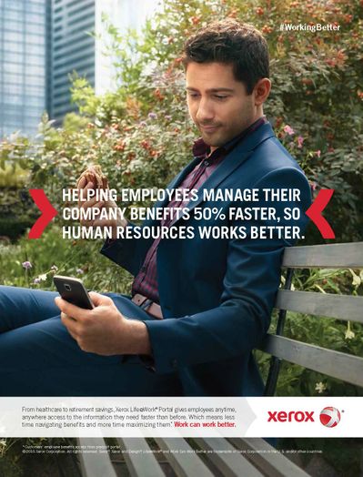 Xerox Work Can Work Better Print Ad for Human Resources