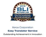 BLI award for Xerox Easy Translator Service
