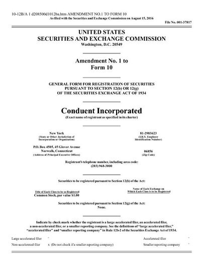 10-12B-A Amendment No 1 to Form 10