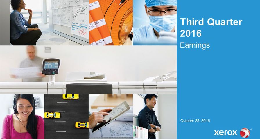 Xerox Reports Third-Quarter 2016 Earnings