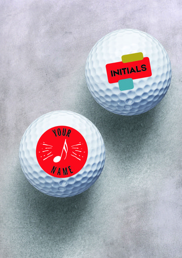 Jazz Fest Golf Balls Personalized with Xerox Direct to Object Printer