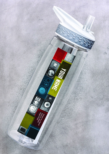 Jazz Fest Water Bottle Personalized with Xerox Direct to Object Printer