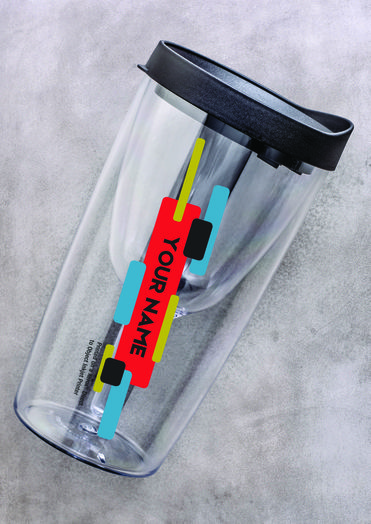 Jazz Fest Wine Tumbler Personalized with Xerox Direct to Object Printer