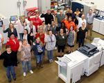 The i3logix team and Xerox presses