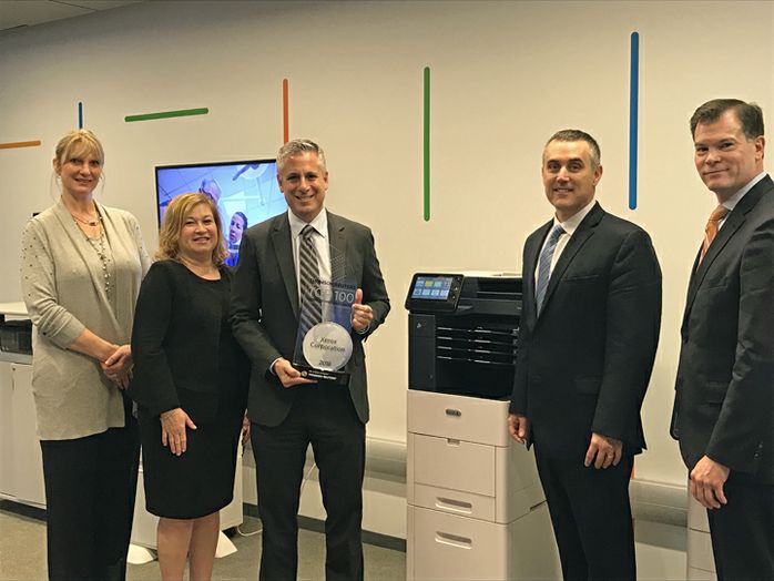 Xerox Team Receiving Thomson Reuters 2018 Award