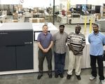 The Arista team with new Xerox Rialto 900 Inkjet Press