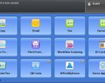 Xerox ConnectKey user interface