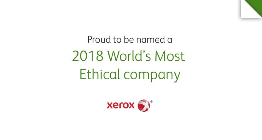 Xerox Named as one of World’s Most Ethical Companies for 12th Consecutive Year 