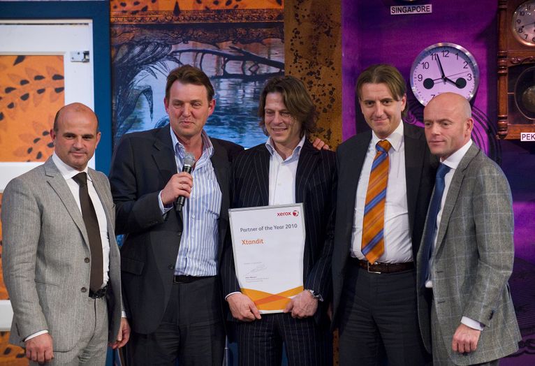Uitreiking Xerox Partner of the Year award Xtandit