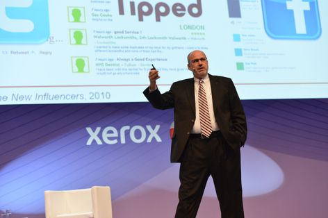 Steve Hoover tijdens het Xerox Premier Partner Congres