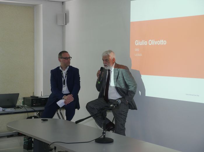 Dr Giulio Olivotto of LEGO and Frank Michielsen, Xerox (l)