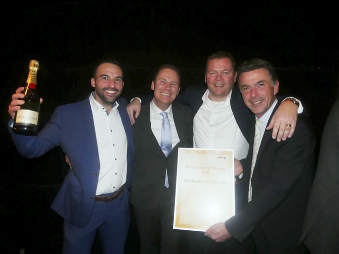 Marco Temperilli, Wilco van Bezooijen (Xerox), Maarten van der Klis en Martijn Jansen – alle drie XA