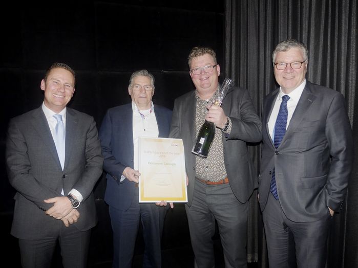 Wilco van Bezooijen (Xerox), Henk Bleeker (Xerox), Gilles van Lieshout (Document Concepts), Herman Levert (Xerox)